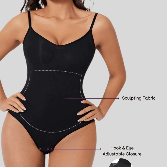 HeyShape Snatched Shapewear Bodysuit Size Women's Large Black NWT - Picture 4 of 5